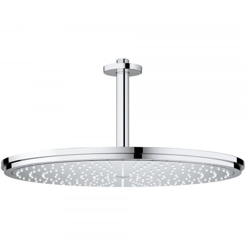 Brate si palarii dus - Palarie dus fix Grohe Rainshower, cu brat, montaj pe tavan, Ø40 cm