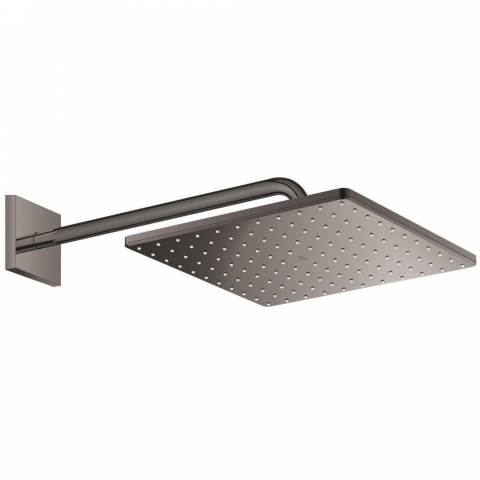 Palarie dus fix Grohe Rainshower Mono 310, 31x31 cm cu brat, montaj pe perete, antracit (hard graphite) [1]