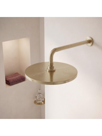 Cap de dus rotund Rea JS-021 auriu periat 225mm ABS [10]