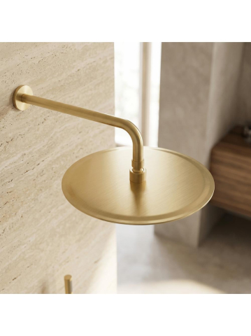 Cap de dus rotund REA JS-P014BG 250mm auriu periat inox [4]