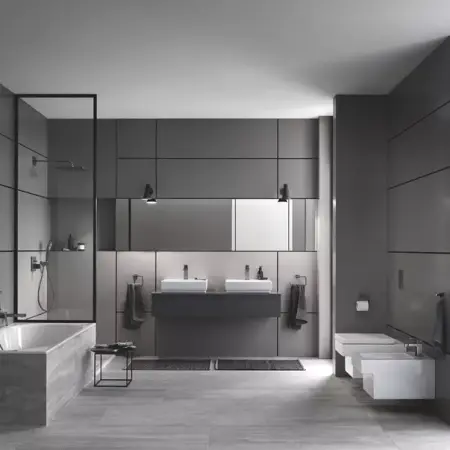 Palarie si brat de dus Grohe Rainshower Mono Cube 310 antracit periat Hard Graphite 1 functie [1]