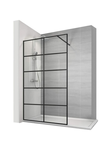 Paravan de dus - Panou de duș Calani Soleo 90 cm negru