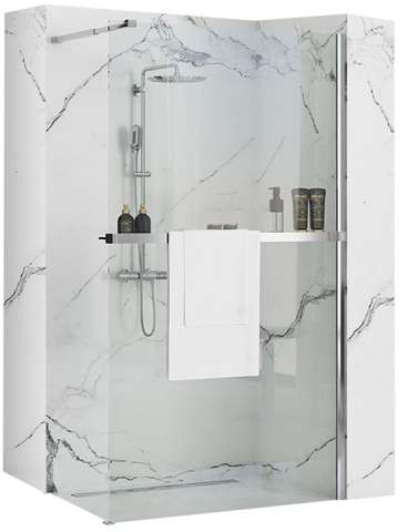 Paravan de dus - Panou de dus Rea Aero N 100 Transparent