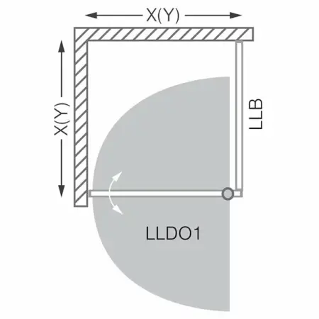 Panou de dus Roth Lega Line lateral 90 cm [1]