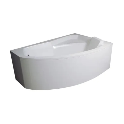 Cazi baie - Panou frontal cada asimetrica Besco Rima 160 cm stanga-dreapta