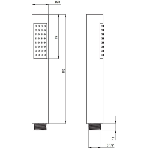 Para de dus Deante Round negru [3]