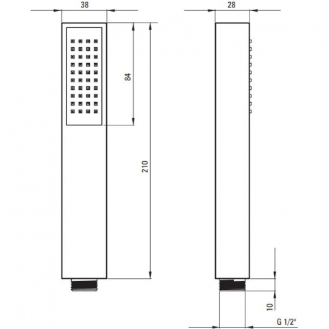 Para de dus Deante Square crom [1]