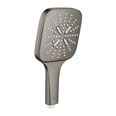 Sisteme de dus - Para de dus Grohe Rainshower SmartActive 130 Cube 3 functii antracit periat Hard Graphite