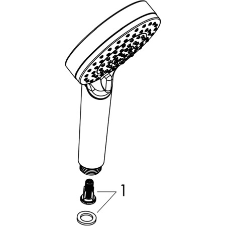 Para de dus, Hansgrohe, Crometta Vario, alb/crom [3]