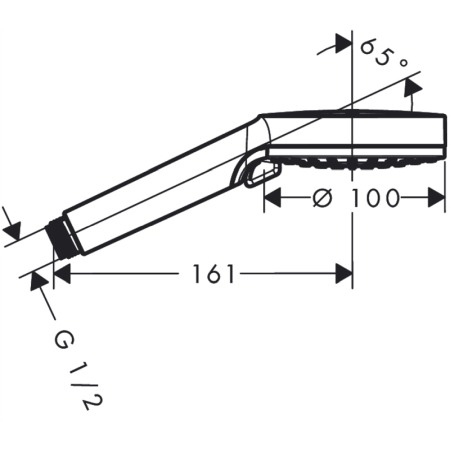 Para de dus, Hansgrohe, Crometta Vario, alb/crom [1]