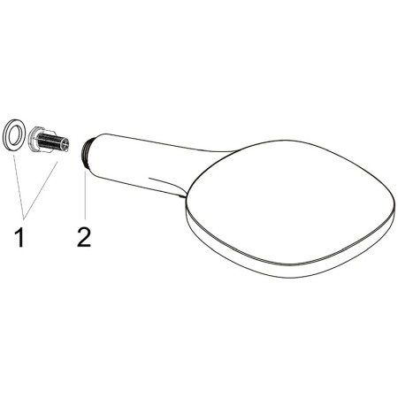 Para de dus Hansgrohe, Raindance Select E 120, cu 3 jeturi, crom [3]