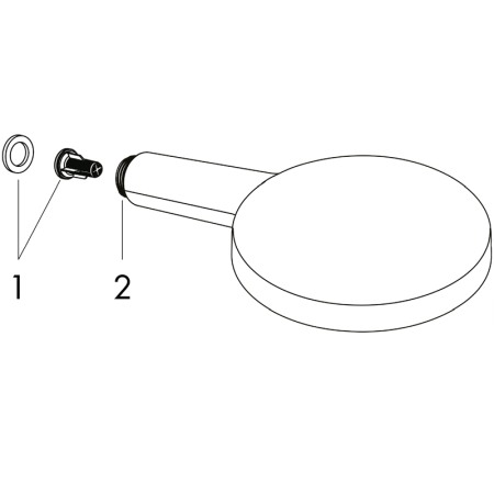 Para de dus, Hansgrohe, Raindance Select S, 3 jeturi, Negru mat [3]