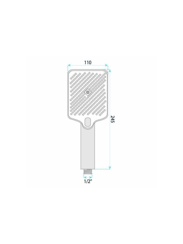 Para de dus Rea JS-031 auriu plastic ABS 110x245mm 3 moduri jet anti-calc [8]