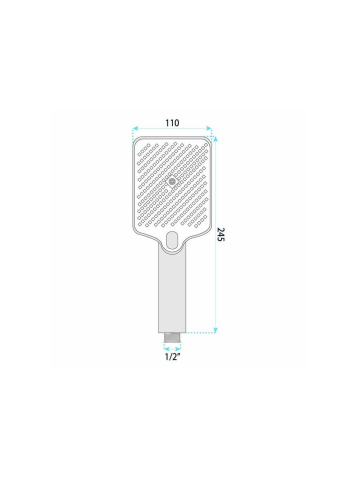 Para de dus Rea JS-031 titan plastic ABS 110x245 mm 3 moduri jet anti-calc [9]
