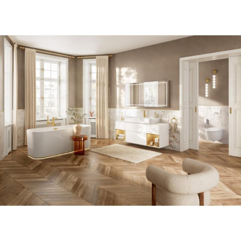 Pară de dus Villeroy&Boch, Verve, tip baton, 1 jet, brushed gold [5]