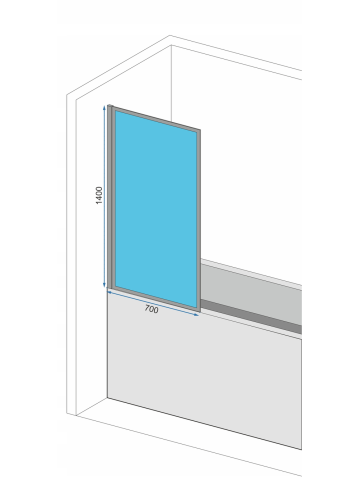 Paravan cada pliabil Rea LagPERS 70 crom [6]
