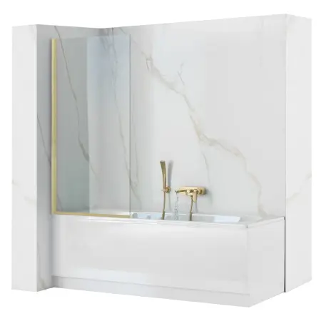 Paravane de cada - Paravan de baie Elegant Auriu Periat 80cm, Rea