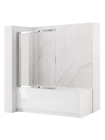 Paravan cada culisant Rea Dario negru 1200x1400 mm sticla securizata 6 mm [10]