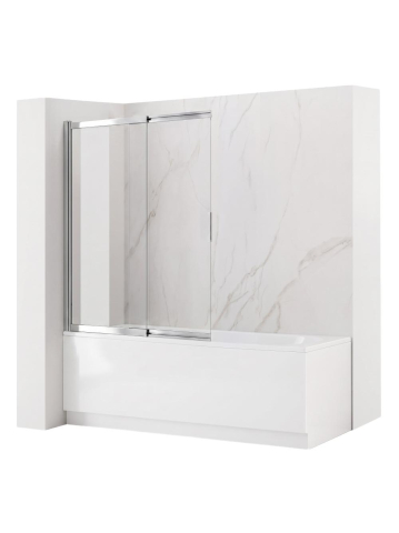 Paravan cada culisant Rea Dario crom 800x1400 mm sticla securizata 6 mm [10]