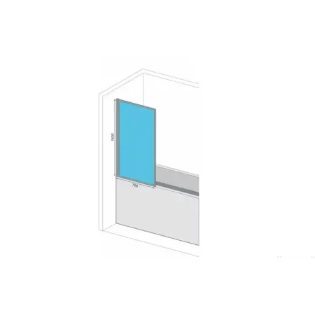 Paravan de cada Rea Elegant auriu periat 70x140 cm [6]