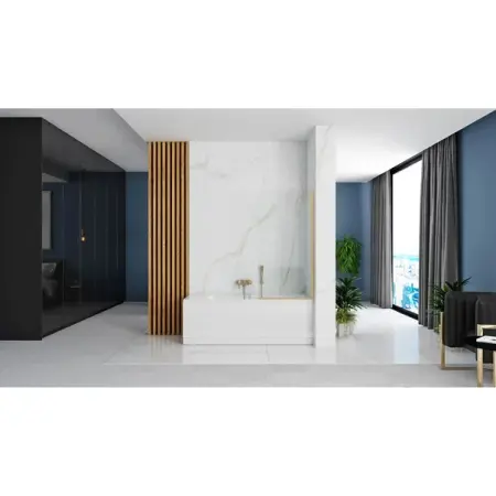 Paravan de cada Rea Elegant auriu periat 70x140 cm [3]