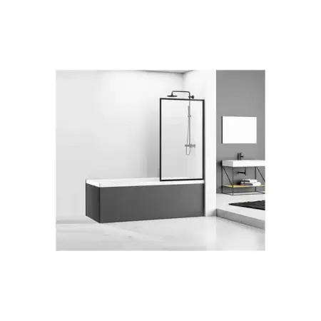 Paravan de cada Rea Lagos negru 70x140 cm [2]