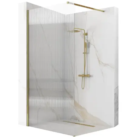Cabine dus - Paravan de dus Aero Intimo Auriu Periat 120cm, Rea