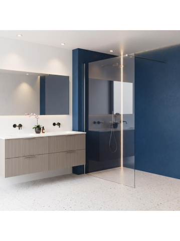 Paravan de dus Rea Flexi 130 cm crom  [1]