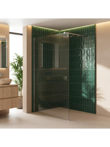 Paravan de dus Rea Flexi 80 cm crom  [4]