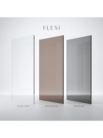 Paravan de dus Rea Flexi Transparent 130 cm auriu [7]