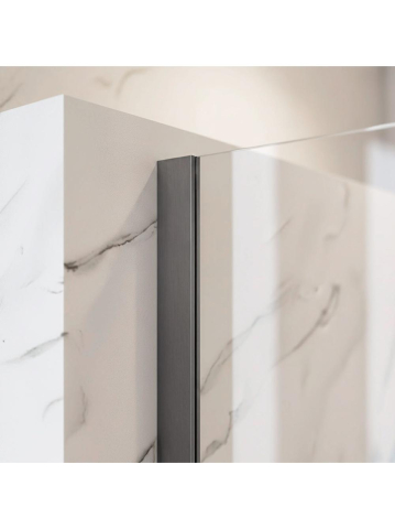 Paravan de dus Rea Flexi Transparent / Titan 120 [5]