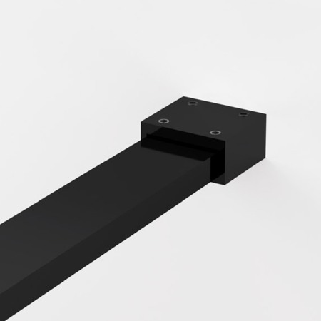 Paravan de dus SanSwiss, Easy, 80 x 200 cm, profil negru mat [2]