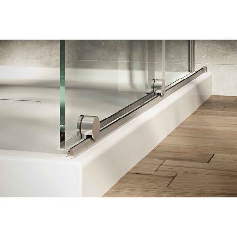 Paravan de dus tip Walk-in Mediterraneo Vario crom sticla securizata 8 mm 120 cm [3]