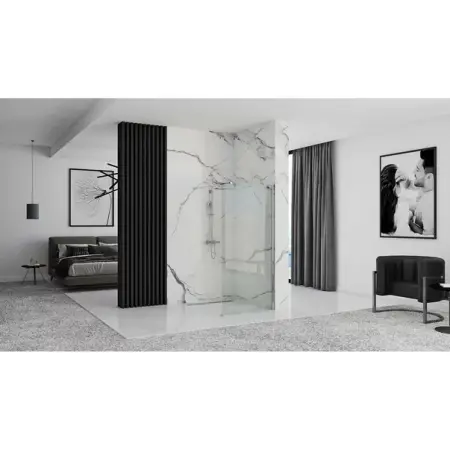 Paravan de dus tip Walk-in Rea Aero N 110x195 cm profil crom [4]