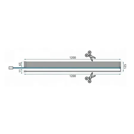 Paravan de dus tip Walk-in Rea Aero N 80x195 cm si etajera cu suport auriu [2]