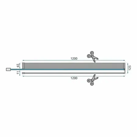 Paravan de dus tip Walk-in Rea Aero N 90x195 cm si etajera cu suport crom [2]