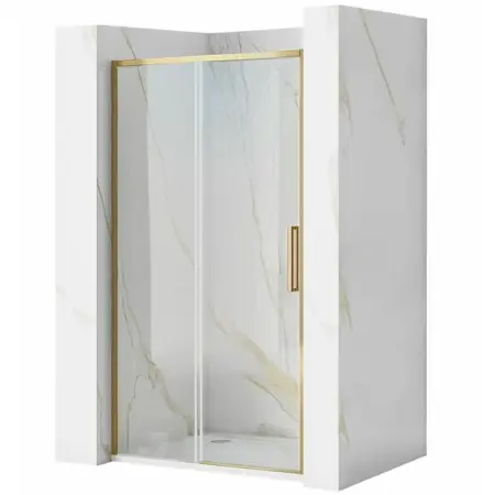 Usi culisante - Paravan de dus tip Walk-in Rea Rapid Slide 110x195 cm profil auriu periat