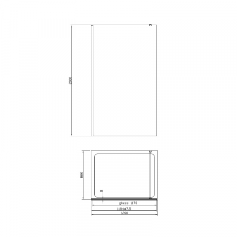 Paravan de dus walk-in Mediterraneo Foxy 120 x 200 cm easy clean crom [2]