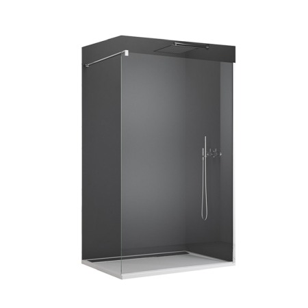 Cabine dus - Paravan dus SanSwiss, Easy, 90 x 200 cm, profil crom lucios