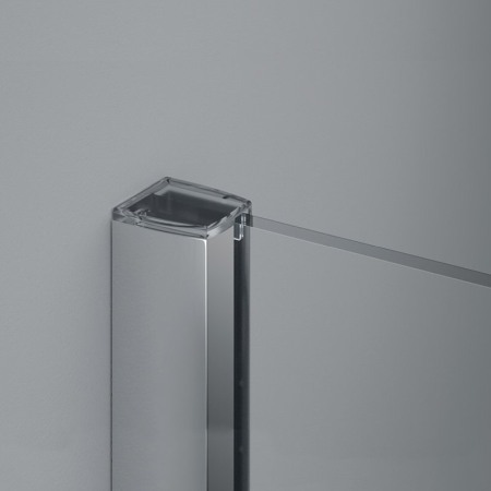 Paravan dus Sanswiss, Easy, profil crom lucios, 100 x 200 cm [2]