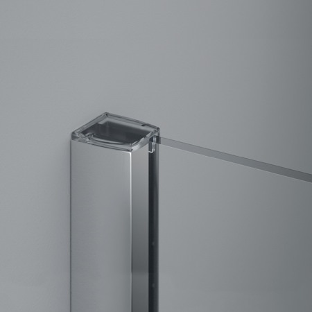 Paravan dus Sanswiss, Easy, profil crom lucios, 120 x 200 cm [2]