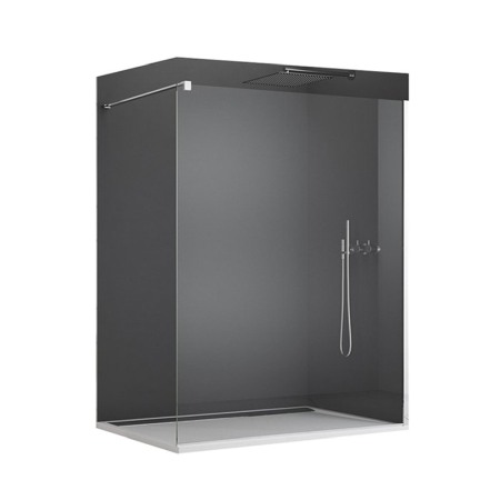 Cabine dus - Paravan dus Sanswiss, Easy, profil crom lucios, 140 x 200 cm
