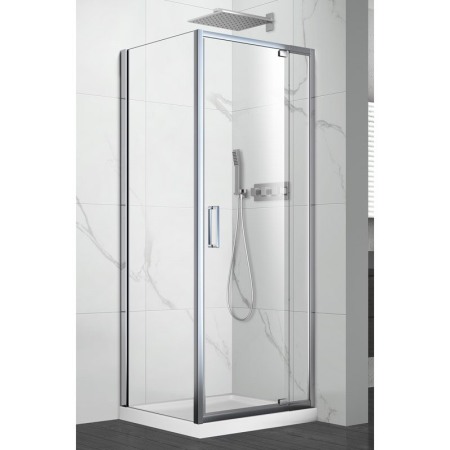 Cabine dus - Perete lateral, Mediterraneo, Anda, 100 x 200h cm, crom