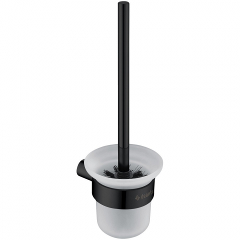 Accesorii toaleta - Perie WC Deante Round negru mat cu montare pe perete