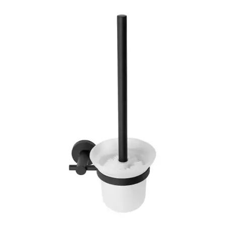 Accesorii toaleta - Perie WC Rea 322234C design rotund finisaj negru mat