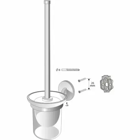 Perie WC satinat Bisk Virginia [1]