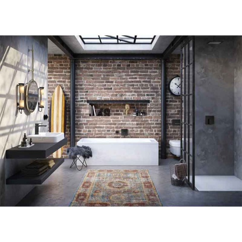 Pipă de umplere pentru cadă Villeroy&Boch, Architectura Square, 21 cm, negru mat [4]