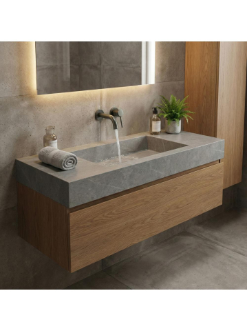 Pipă pentru baterie încastrată Rea Lungo 16 cm Titan [2]