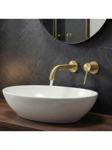 Pipă pentru baterie încastrată Rea Lungo 20 cm auriu periat [2]