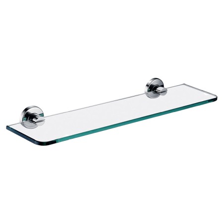 Accesorii dus - Polita, Ferro, Smile, din sticla, crom
